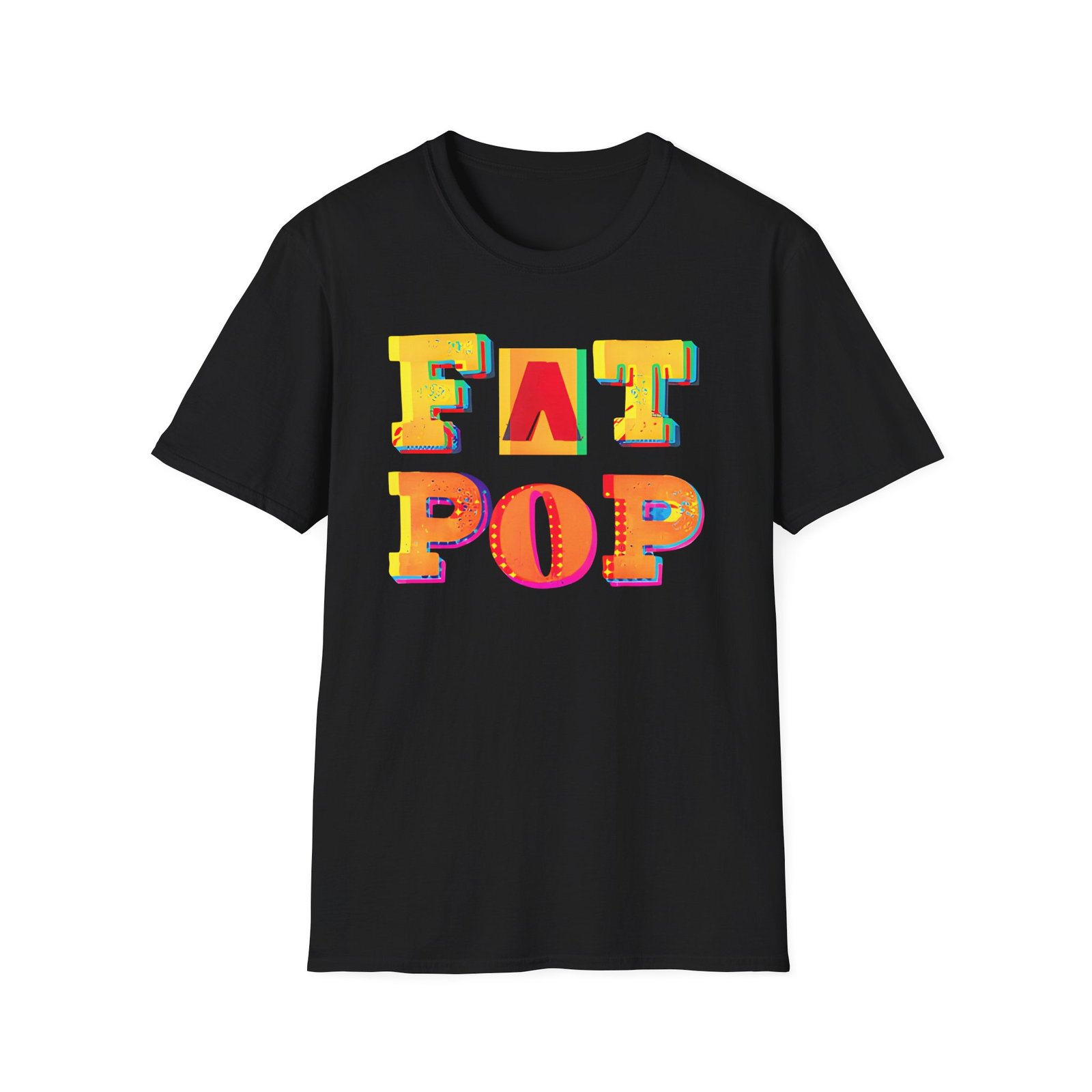 PWL Fat Pop Logo Unisex Softstyle T-Shirt