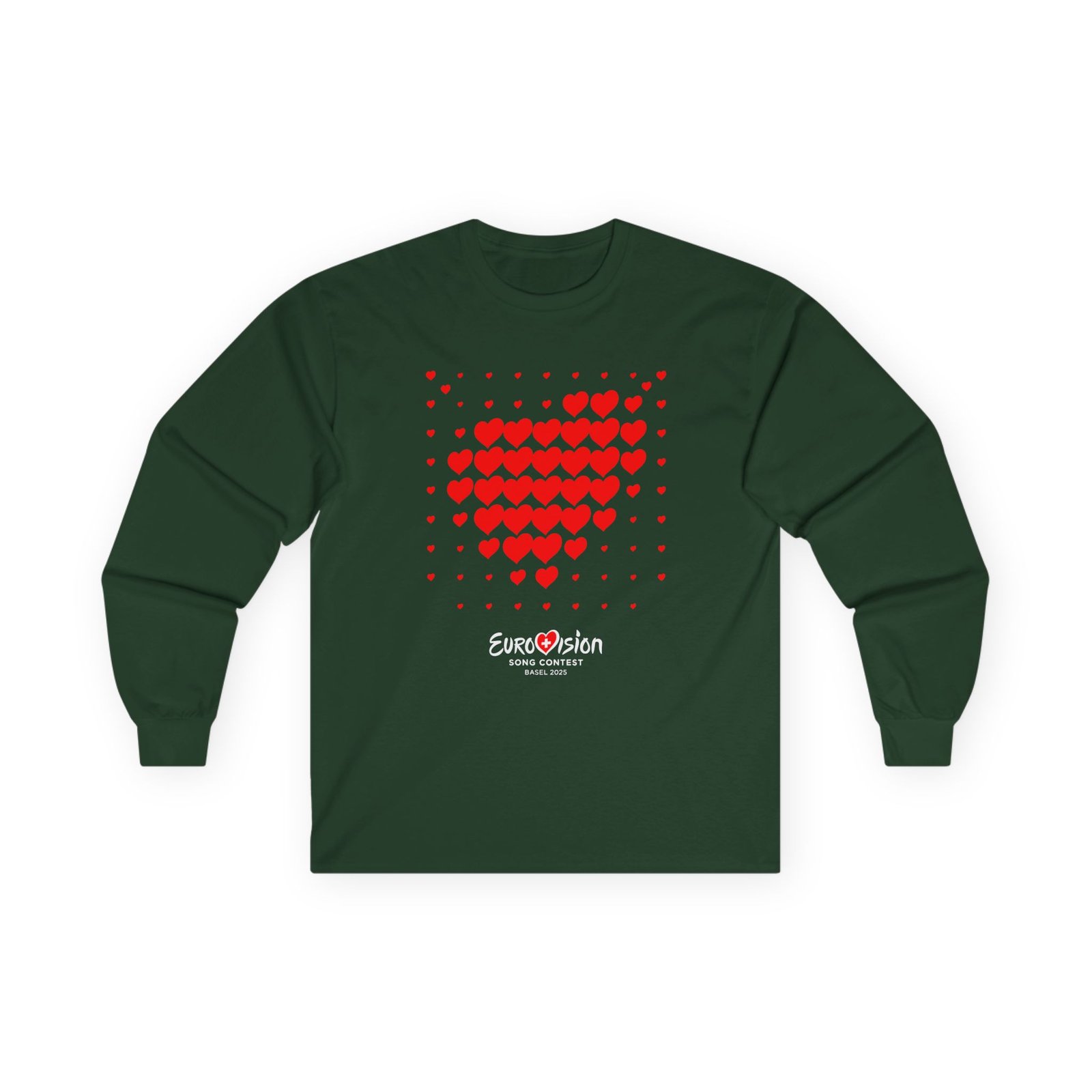 Eurovision Red Heart Unisex Ultra Cotton Long Sleeve Tee