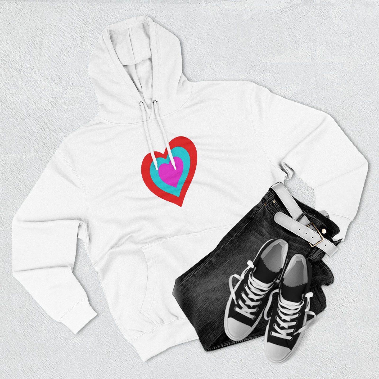 Eurovision Heart Three-panel Fleece Hoodie