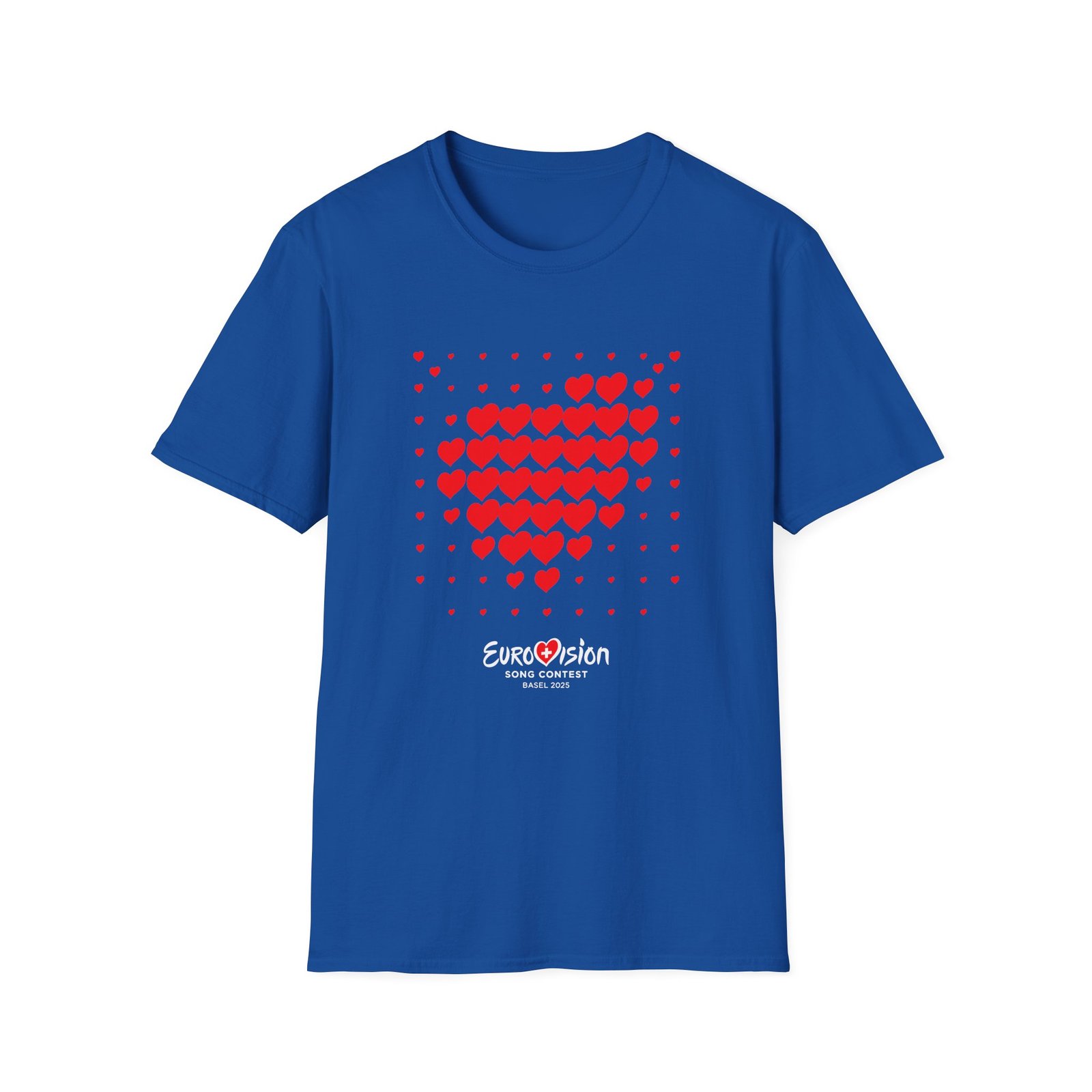Eurovision Red Heart Unisex Softstyle T-shirt