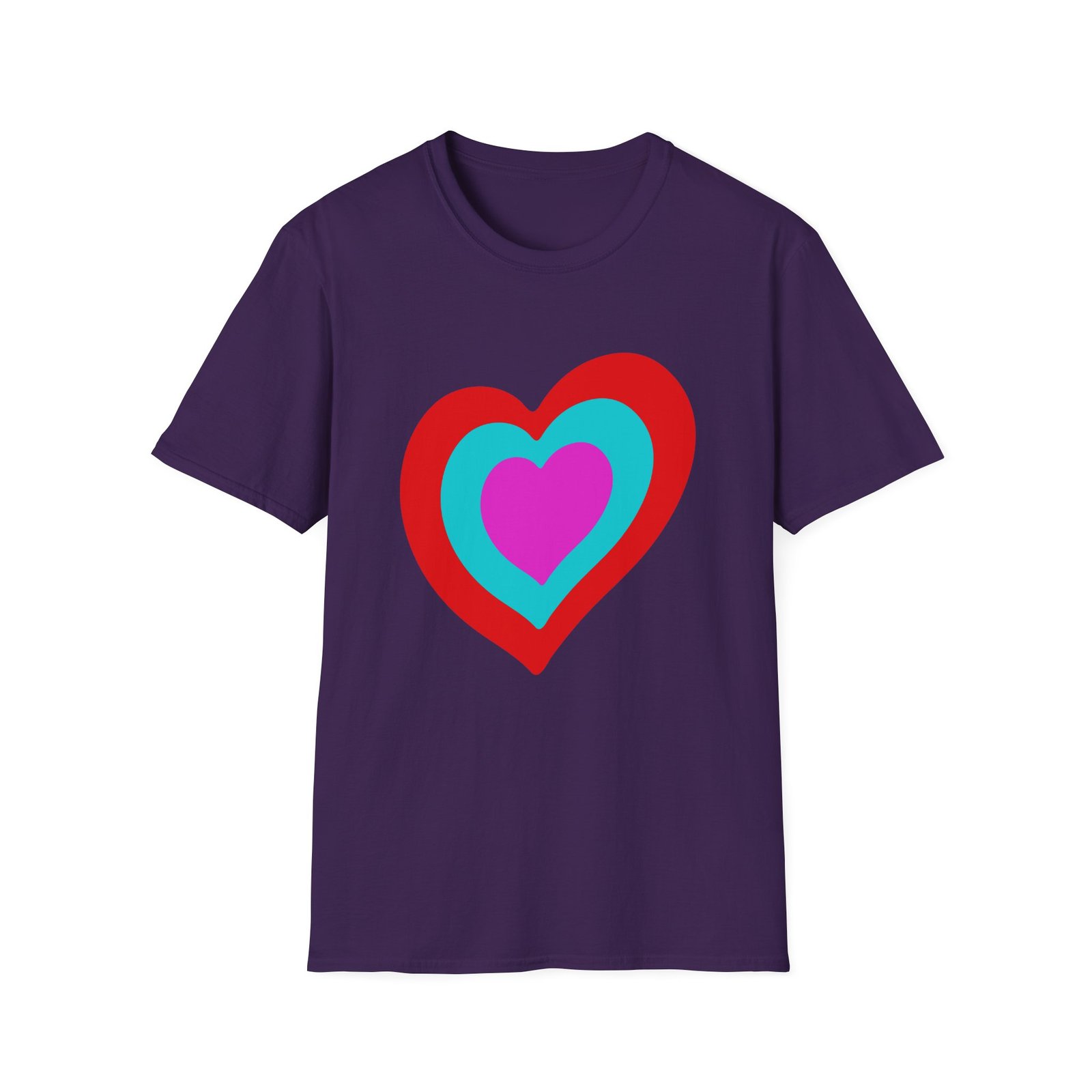 Eurovision Heart Unisex Softstyle T-shirt