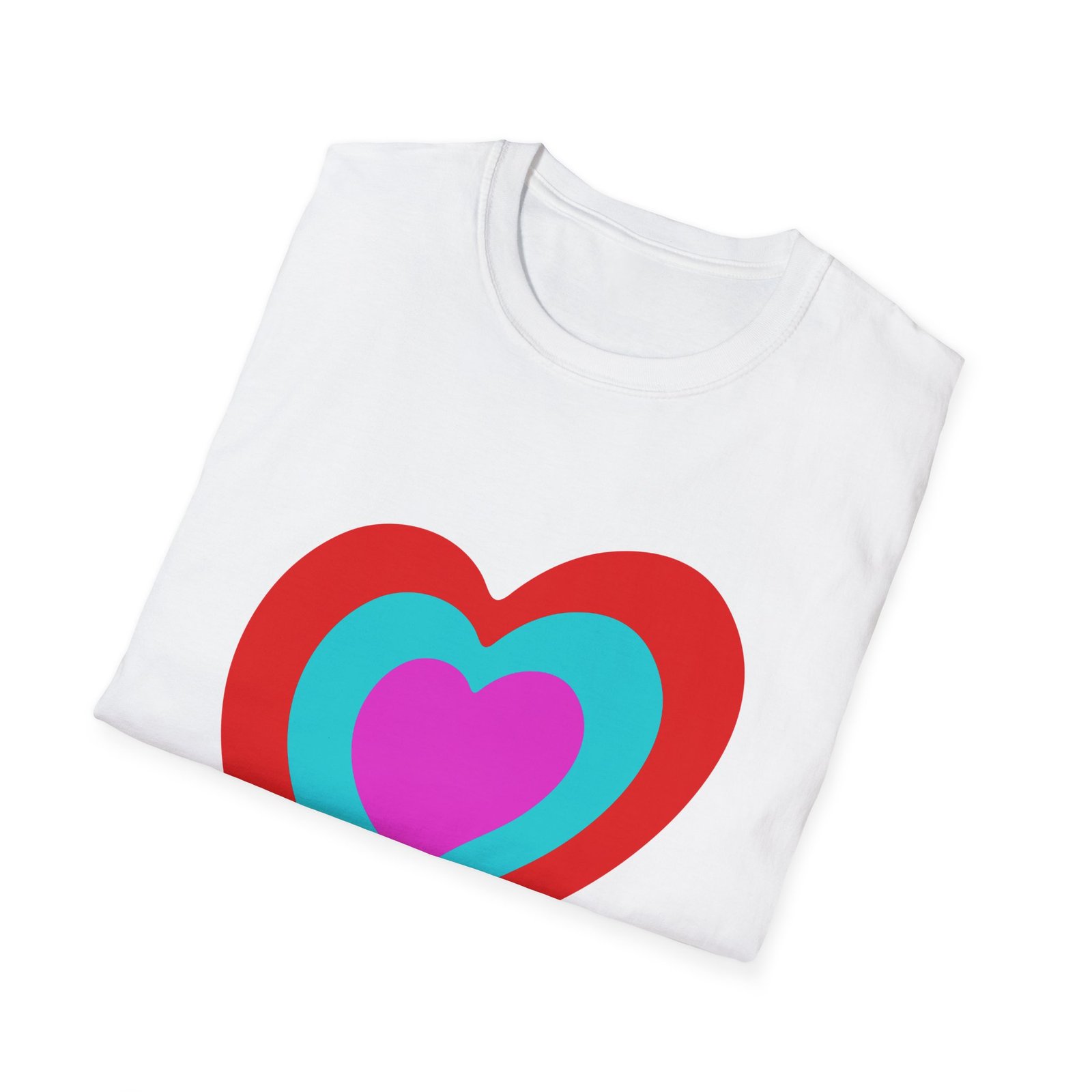 Eurovision Heart Unisex Softstyle T-shirt