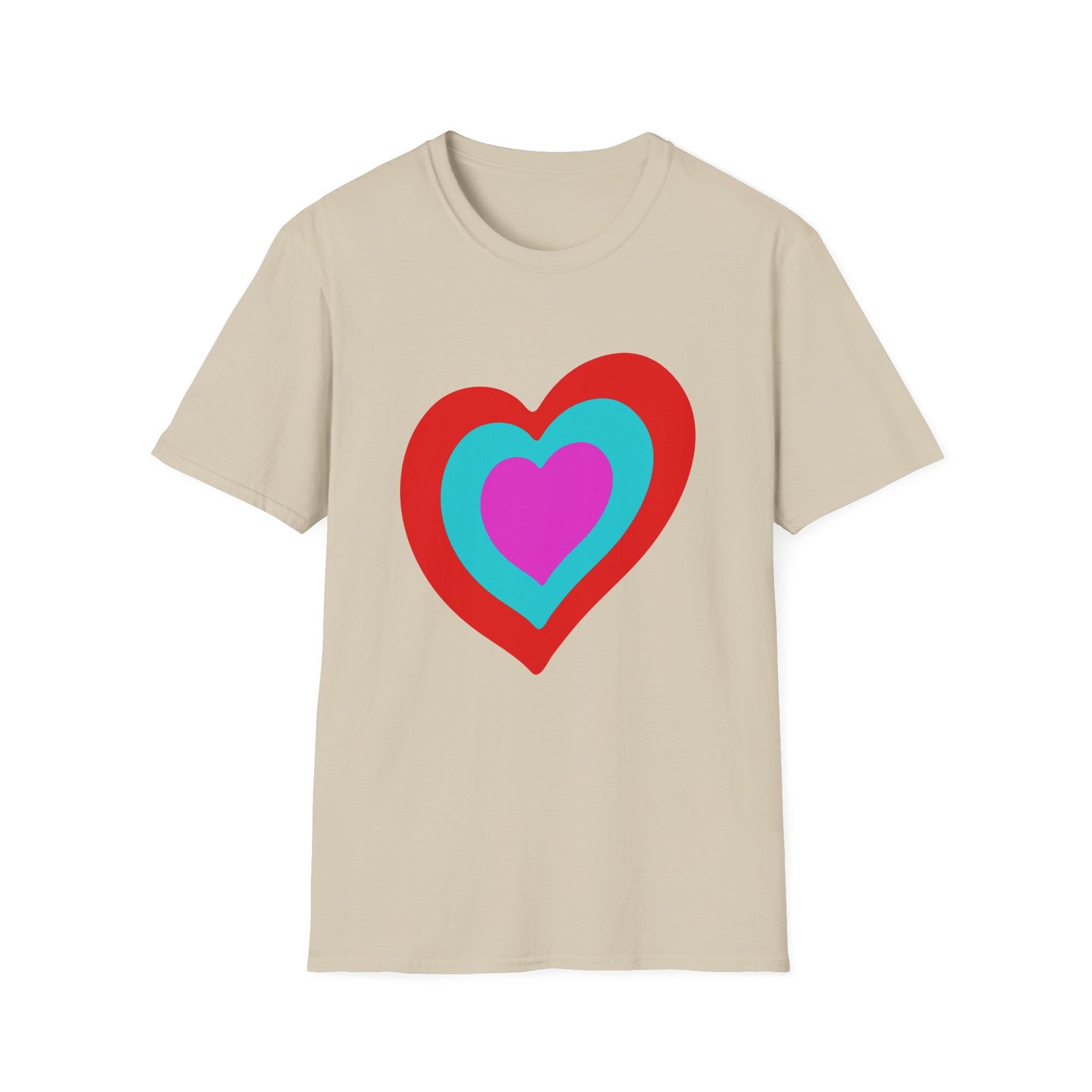 Eurovision Heart Unisex Softstyle T-shirt