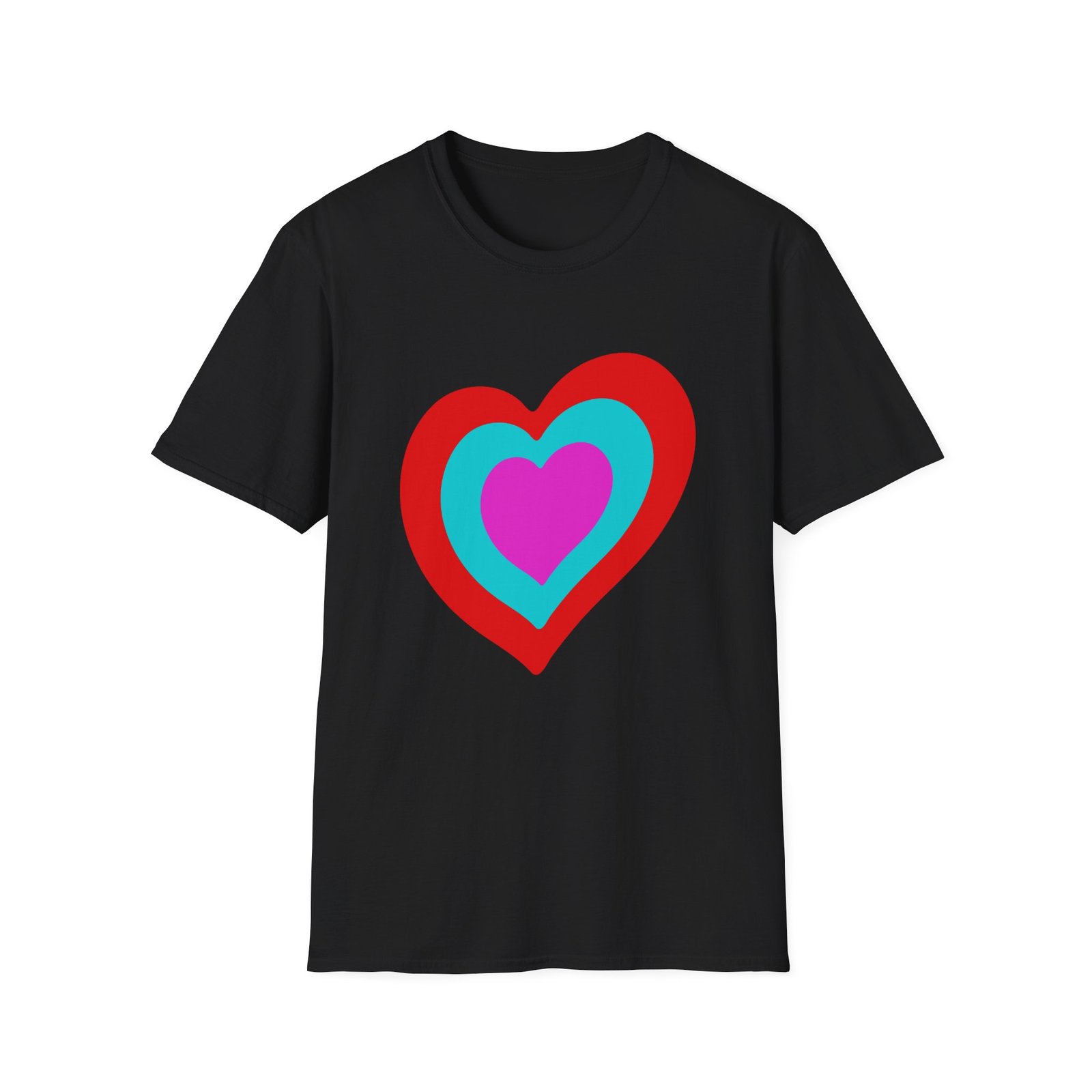 Eurovision Heart Unisex Softstyle T-shirt