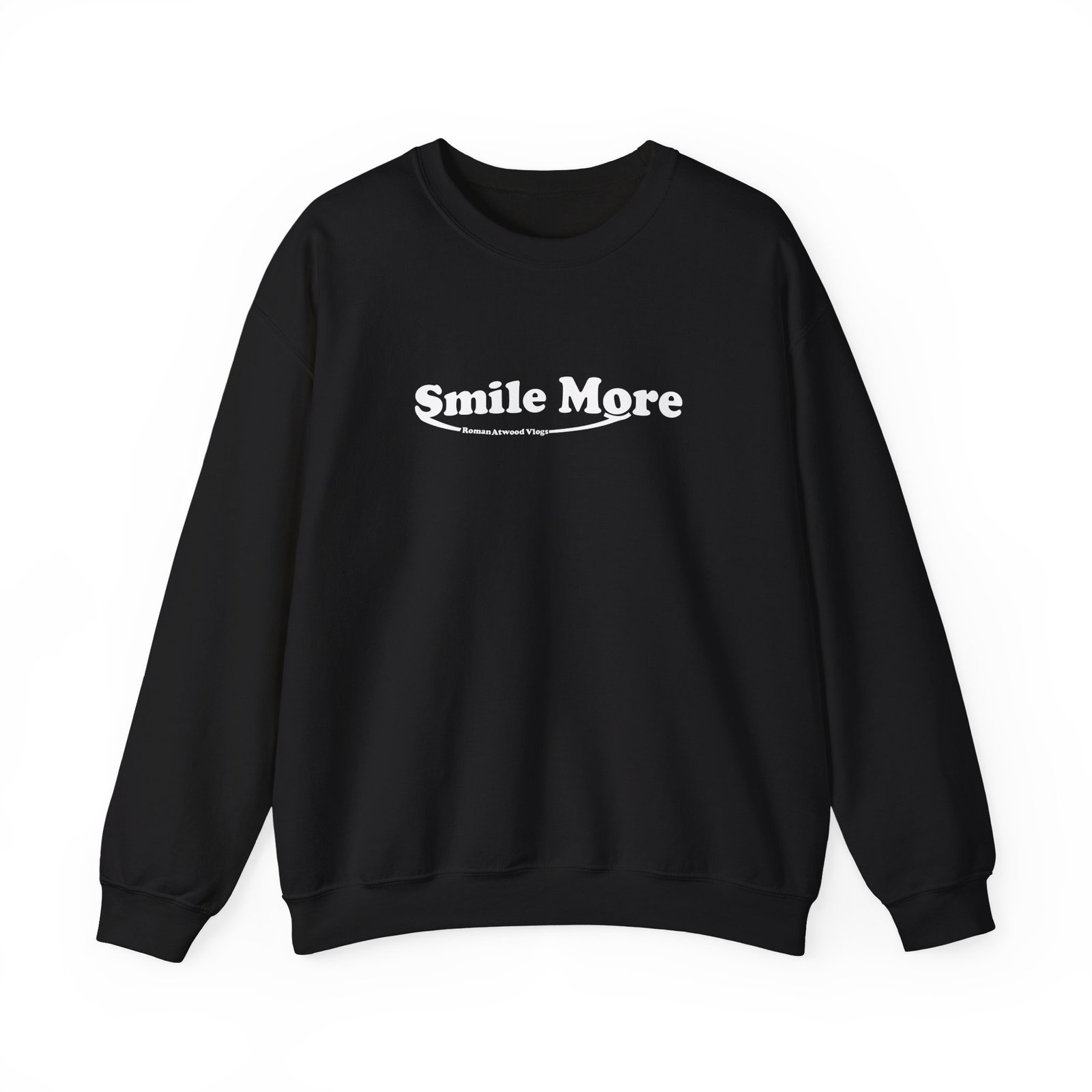 Roman Atwood Smile More Unisex Heavy Blend Crewneck Sweatshirt