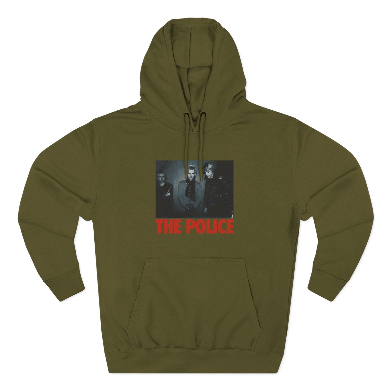 The Police Against the Wall Three-panel Fleece Hoodie