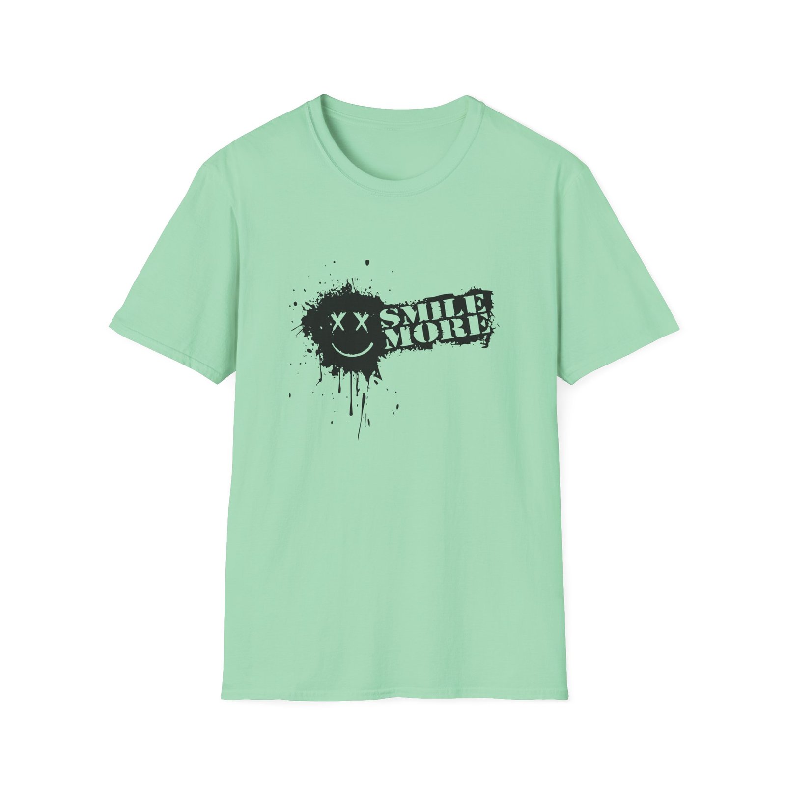 Roman Atwood Smile More Splatter Unisex Softstyle T-shirt