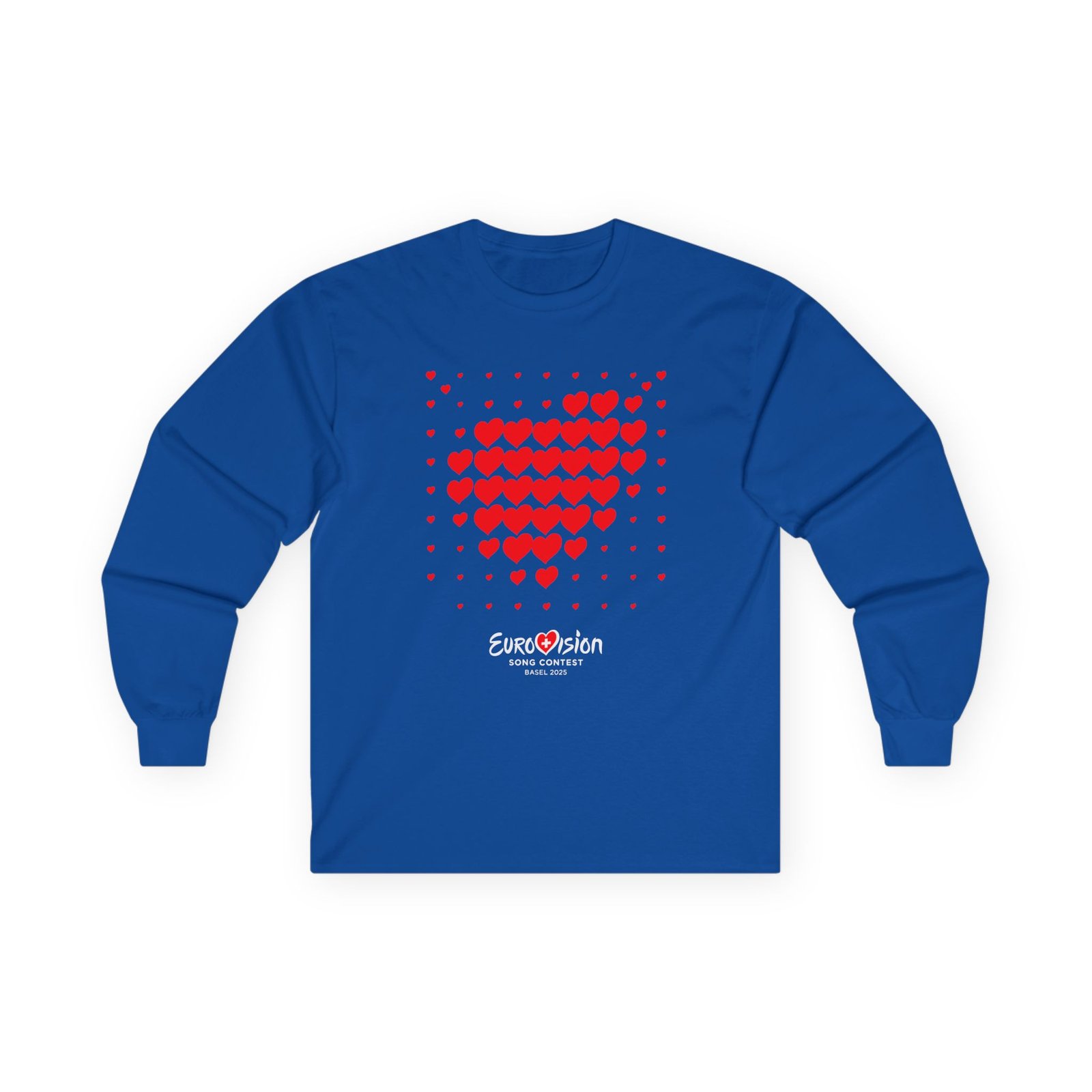 Eurovision Red Heart Unisex Ultra Cotton Long Sleeve Tee