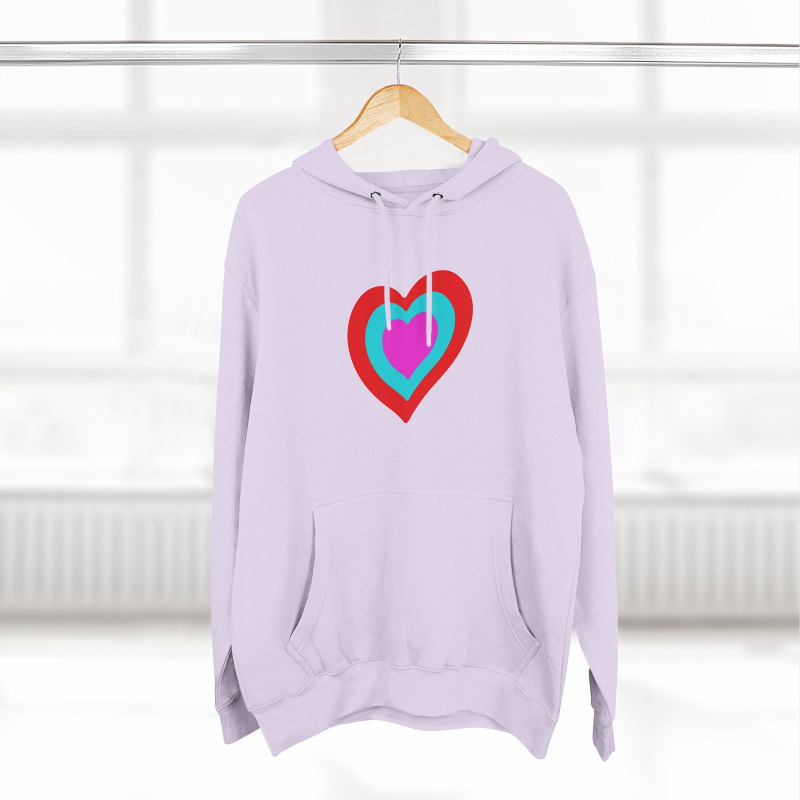 Eurovision Heart Three-panel Fleece Hoodie