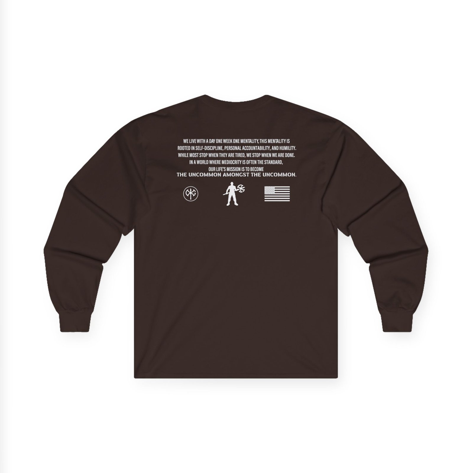 David Goggins Ethos Slogan Unisex Ultra Cotton Long Sleeve Tee