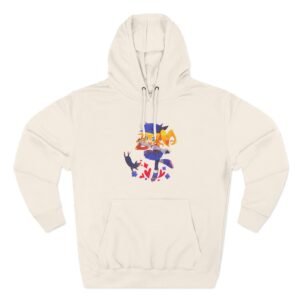 Dokibird Three-Panel Fleece Hoodie