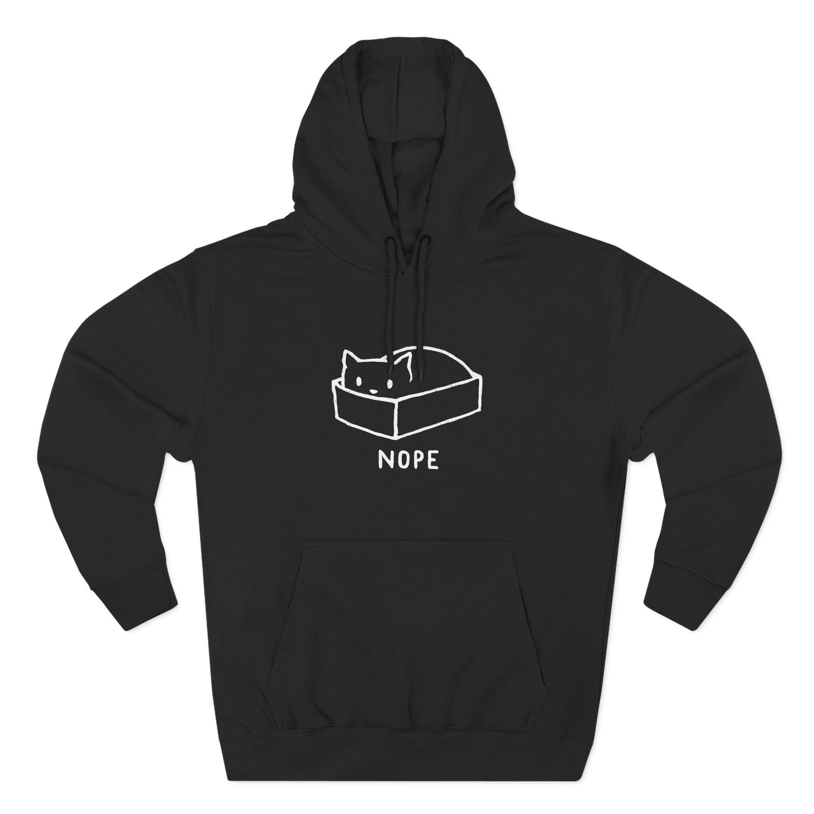Nope Three-Panel Fleece Hoodie