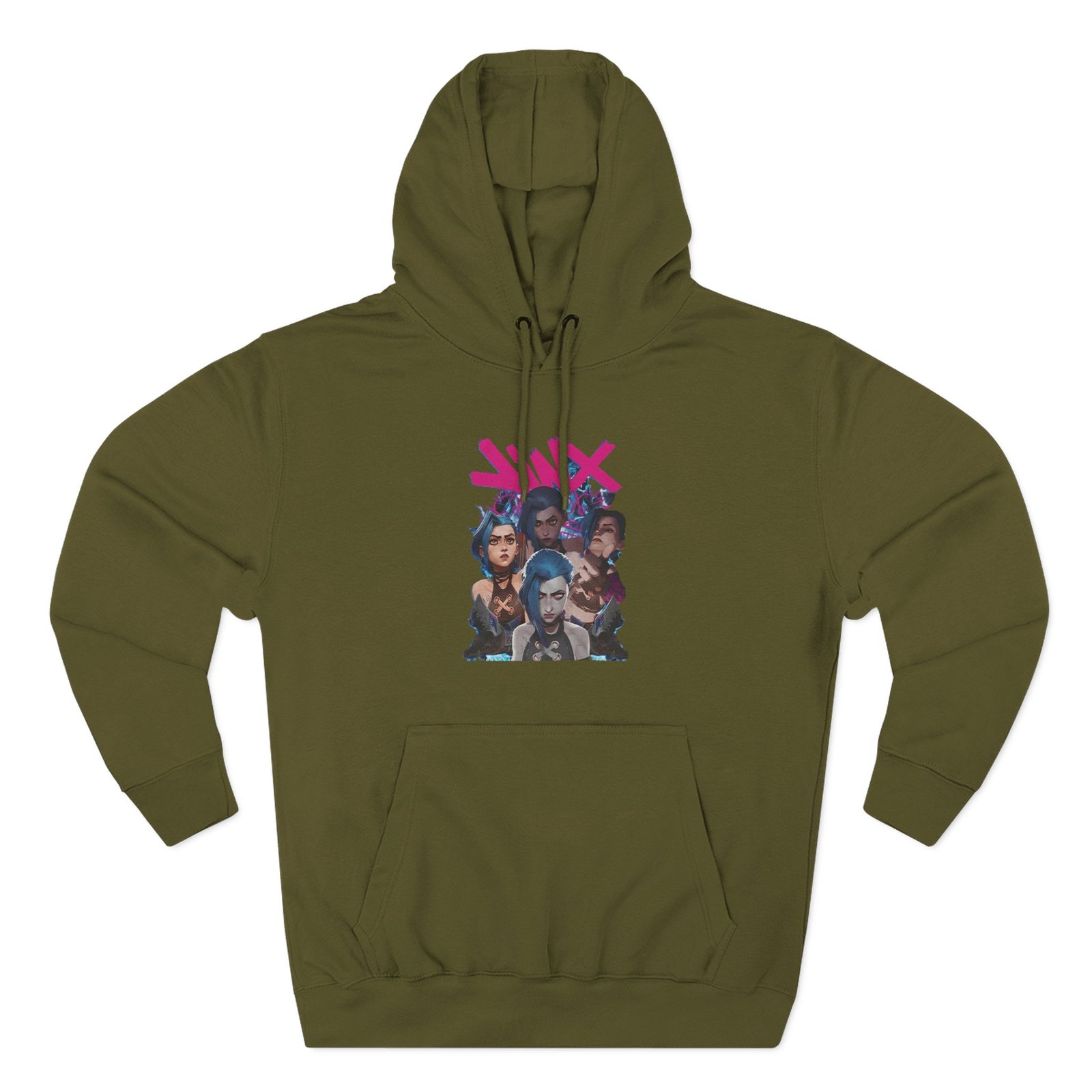 Jinx Three-Panel Fleece Hoodie