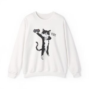 Seapeekay Yeet Cat Unisex Heavy Blend™ Crewneck Sweatshirt