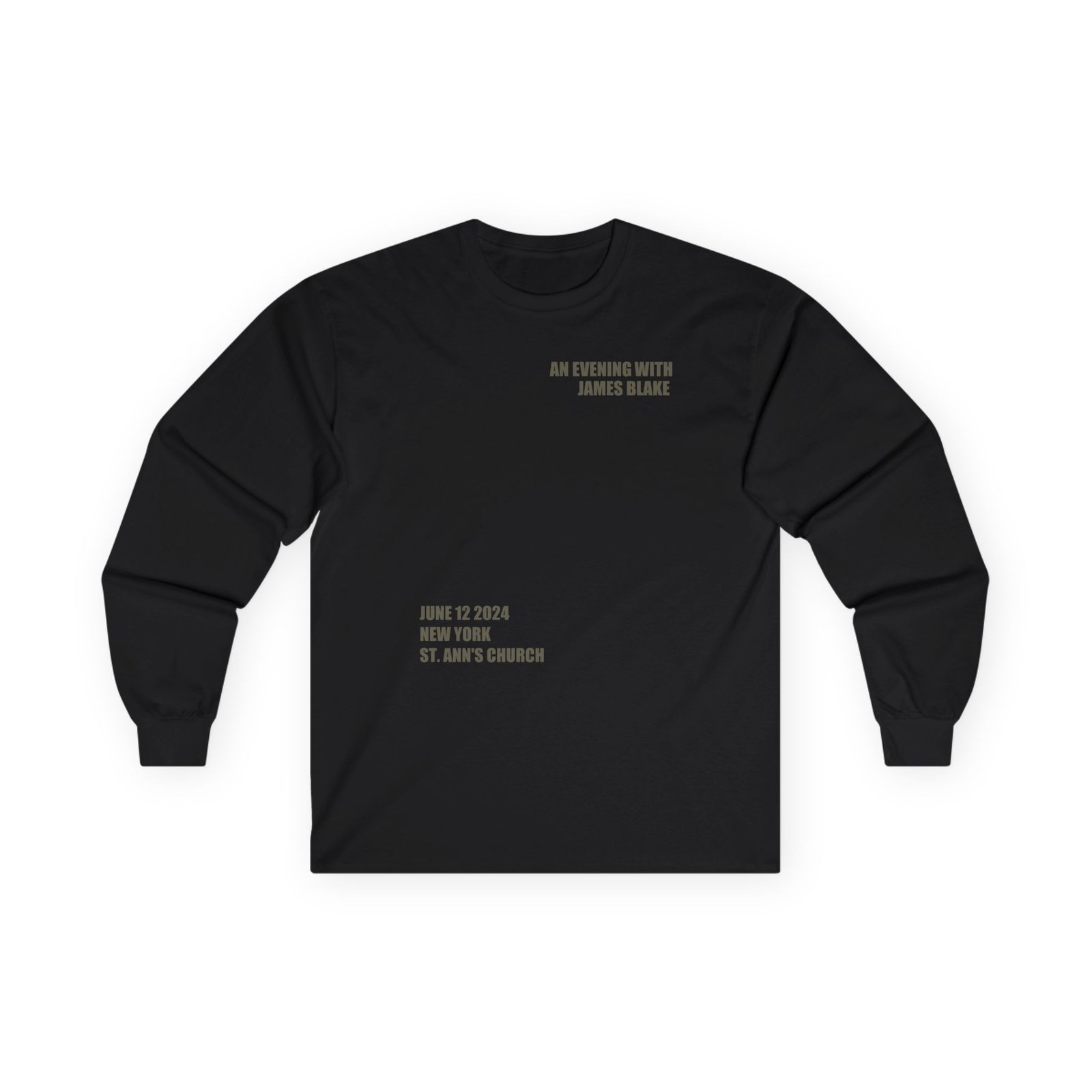 James Blake St. Ann's Church Event Unisex Ultra Cotton Long Sleeve Tee