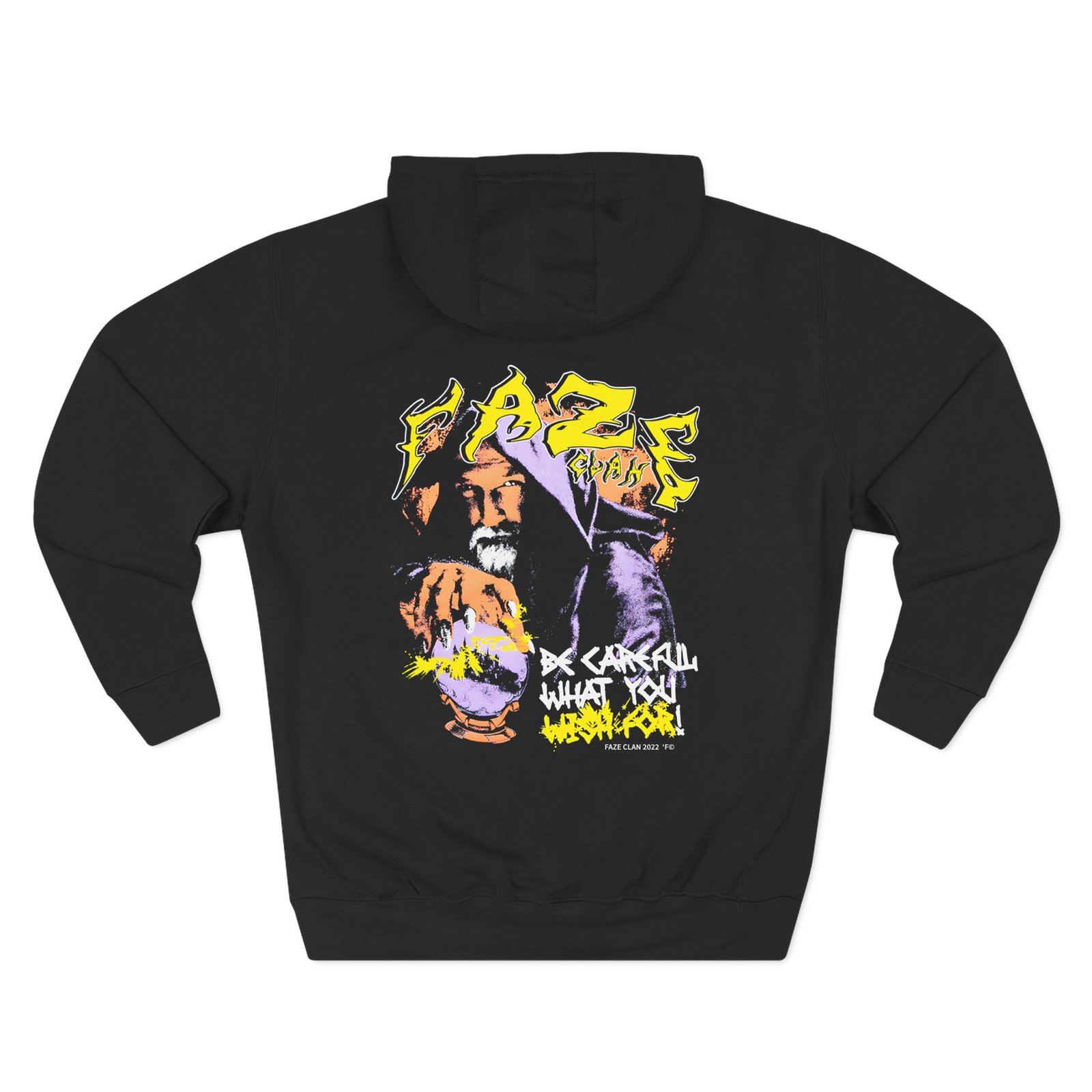 Faze Clan Be Careful What You Wish for Wizard Three-Panel Fleece Hoodie