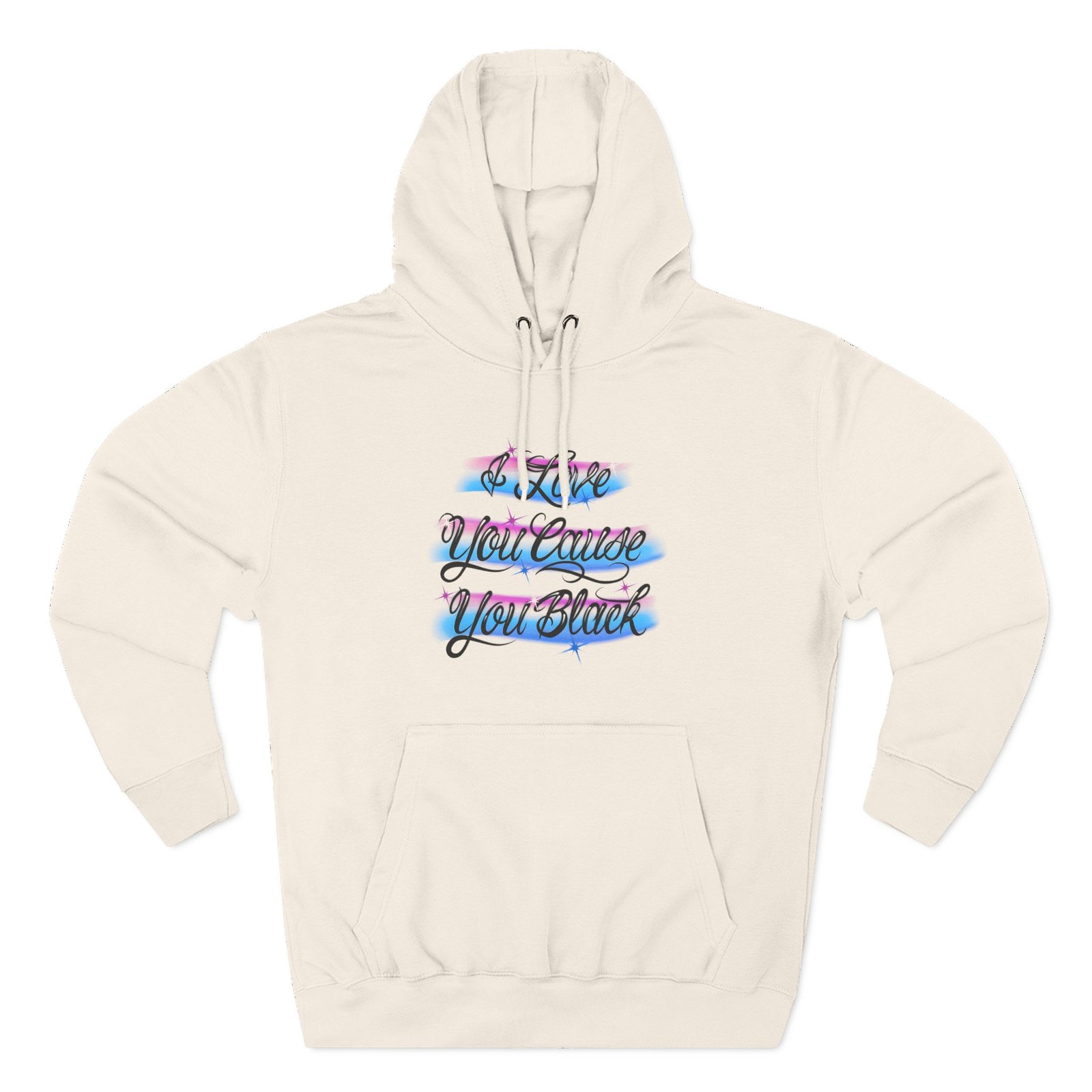 Vince Staples I Love You Cause You Black! Three-Panel Fleece Hoodie