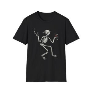 SD Woodcut Skelly Unisex Softstyle T-shirt