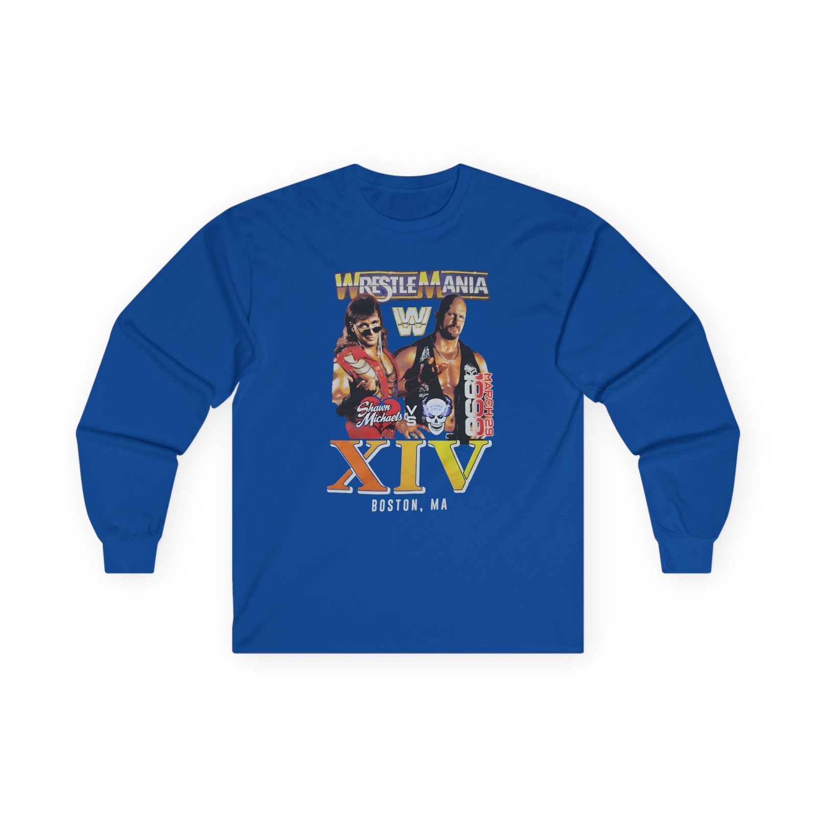 Lauv Wrestlemania Xiv 1998 Boston Unisex Ultra Cotton Long Sleeve Tee