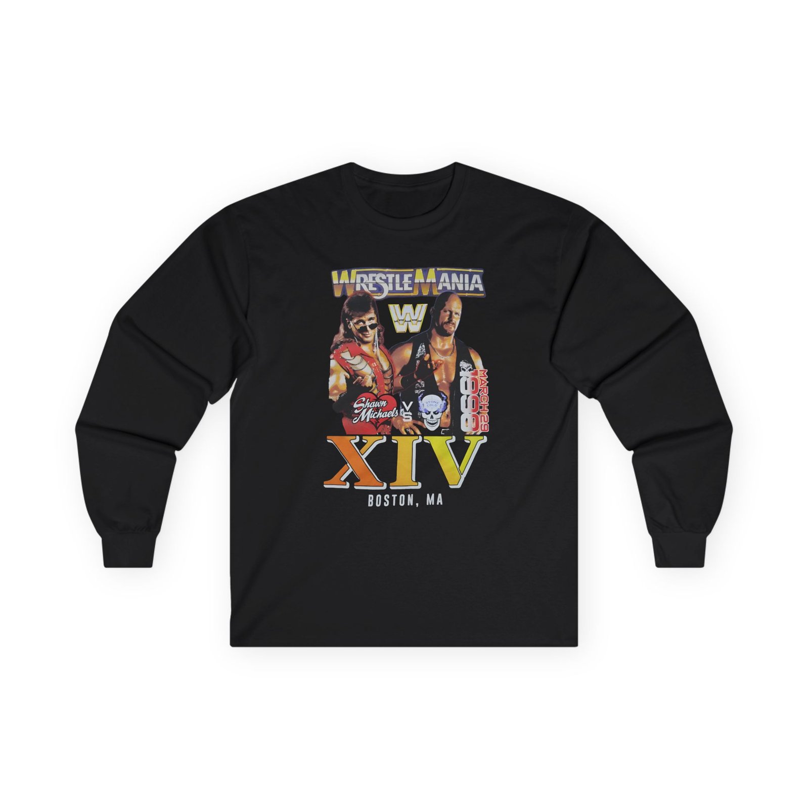 Lauv Wrestlemania Xiv 1998 Boston Unisex Ultra Cotton Long Sleeve Tee