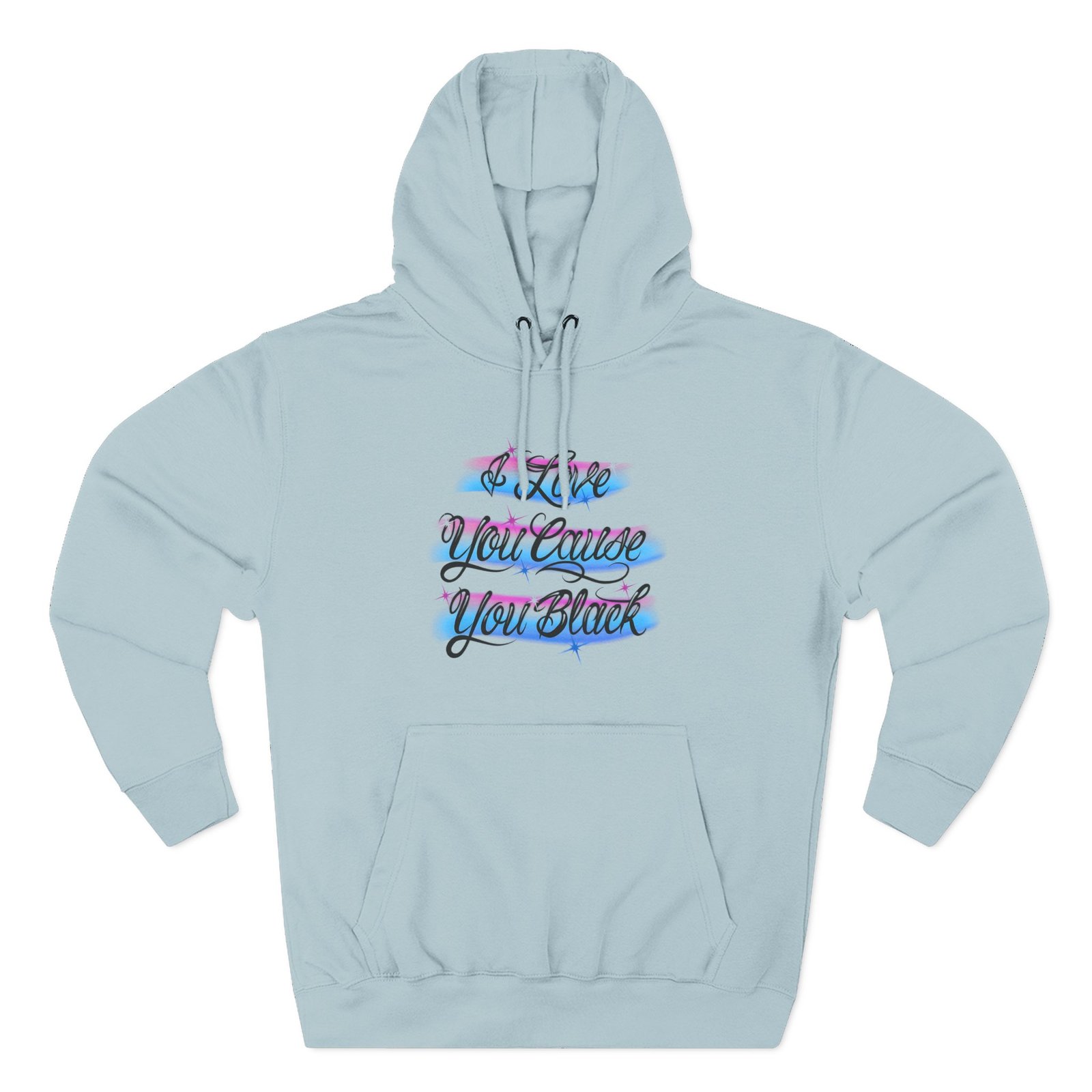 Vince Staples I Love You Cause You Black! Three-Panel Fleece Hoodie
