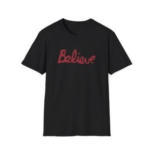 Valencia Believe Cursive Unisex Softstyle T-shirt