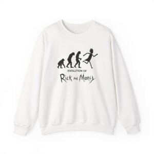 Rick and Morty Evolution Unisex Heavy Blend™ Crewneck Sweatshirt