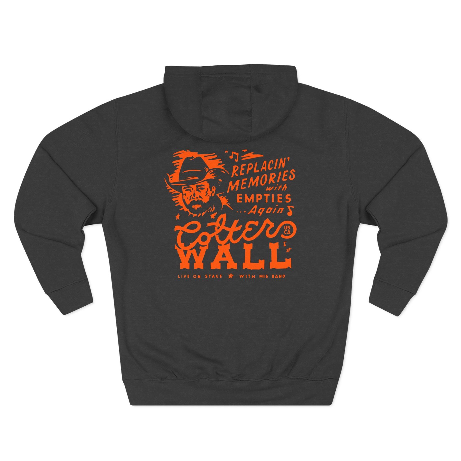 Colter Wall Memories and Empties Pocket Three-Panel Fleece Hoodie