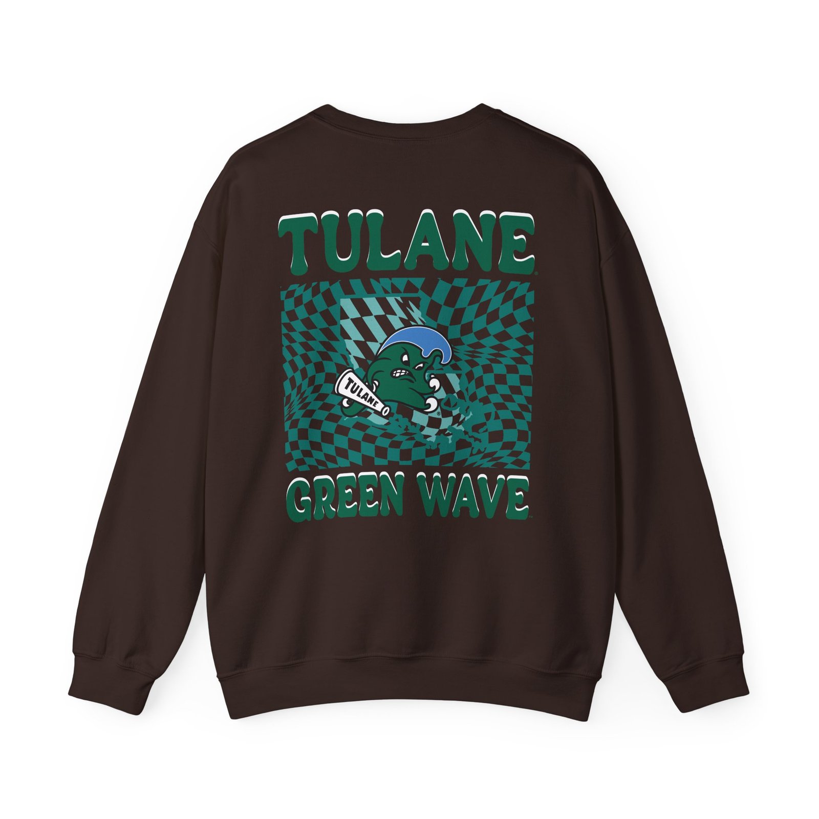 Tulane Checkered Mascot Unisex Heavy Blend™ Crewneck Sweatshirt