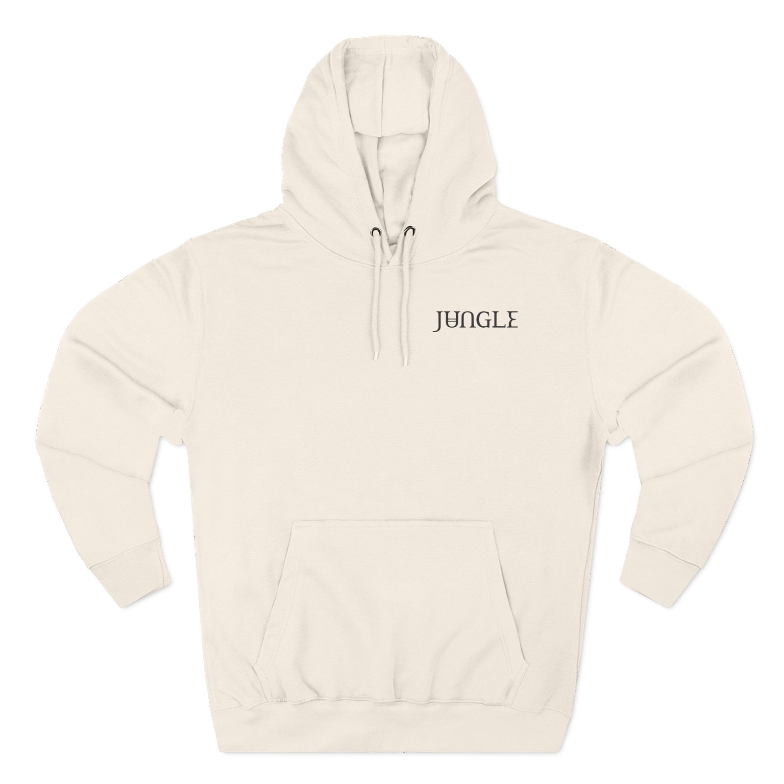 Jungle Black Hella Logos Three-Panel Fleece Hoodie