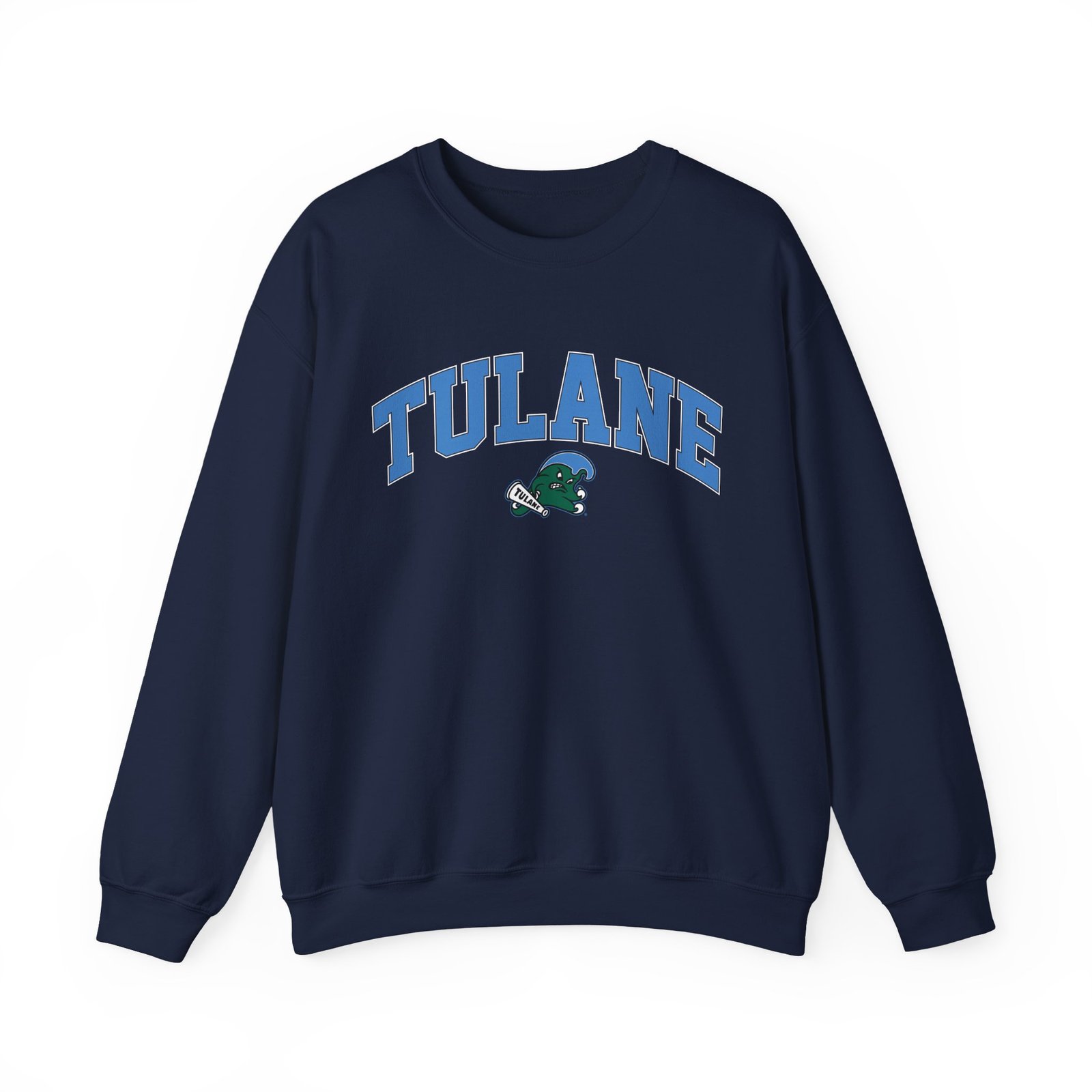Tulane Arch Over Logo Unisex Heavy Blend™ Crewneck Sweatshirt