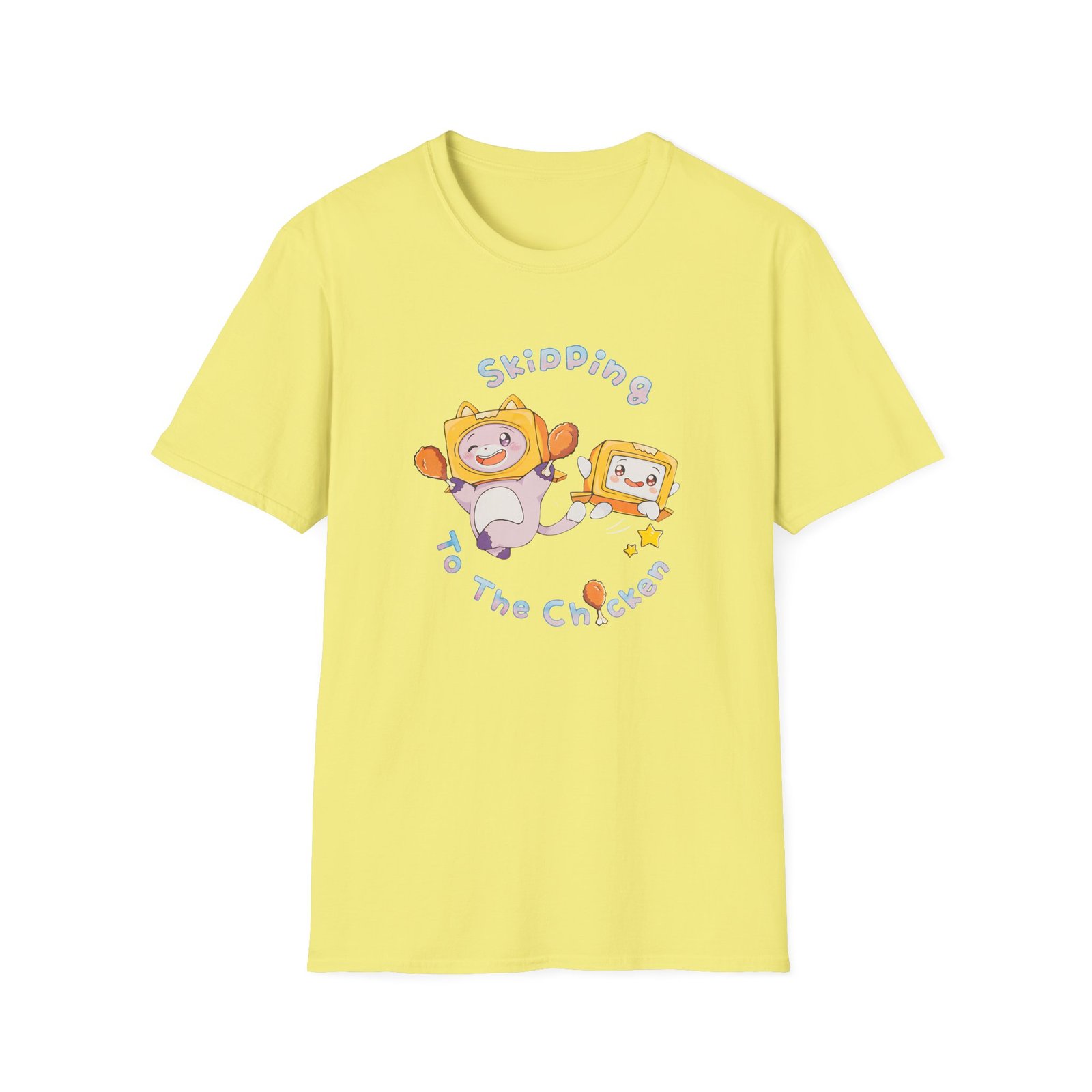 Lankybox Skipping to the Chicken Unisex Softstyle T-Shirt