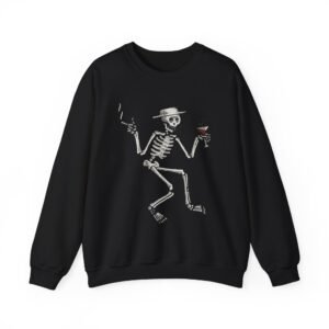 SD Woodcut Skelly Unisex Heavy Blend™ Crewneck Sweatshirt