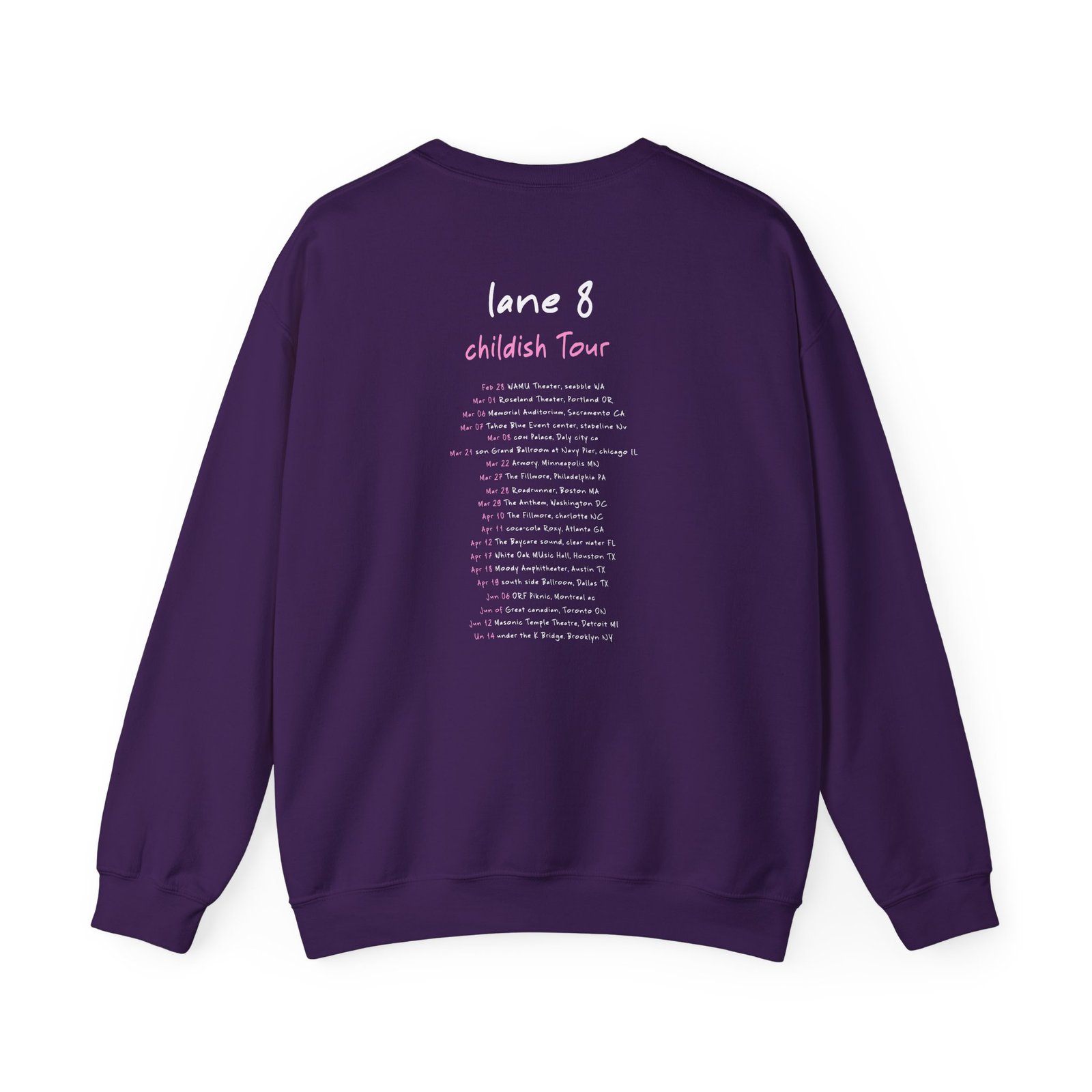 Lane 8 Childish Tour Unisex Heavy Blend™ Crewneck Sweatshirt