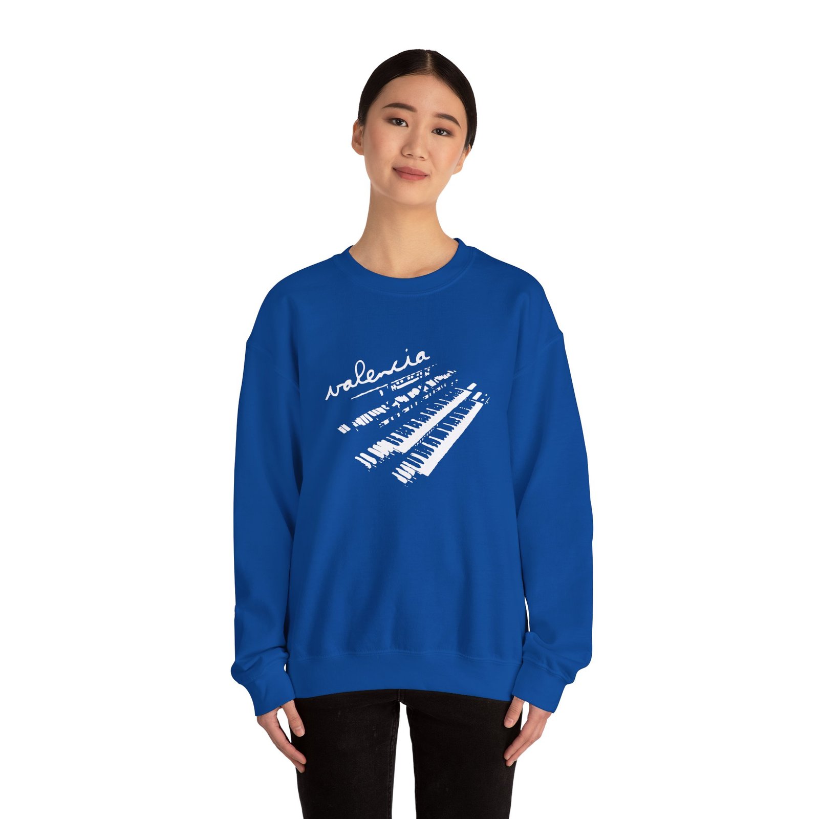Valencia Piano Unisex Heavy Blend Crewneck Sweatshirt