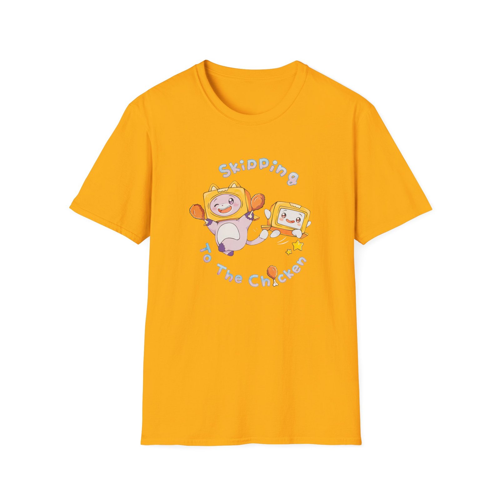 Lankybox Skipping to the Chicken Unisex Softstyle T-Shirt