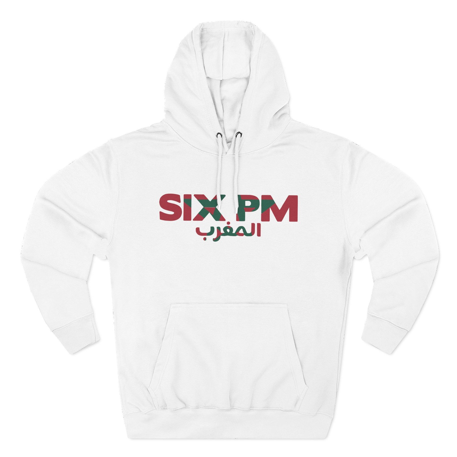 6pm Records Morocco Three-Panel Fleece Hoodie