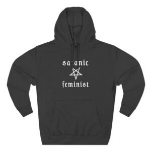 Twin Temple Satanic Feminist Three-Panel Fleece Hoodie