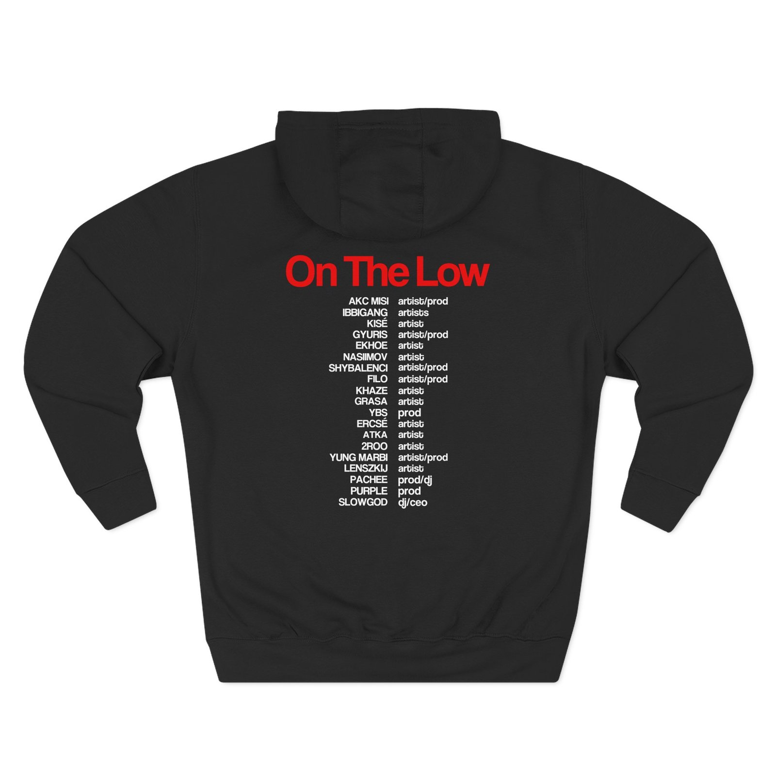 Otl on the Low Three-panel Fleece Hoodie