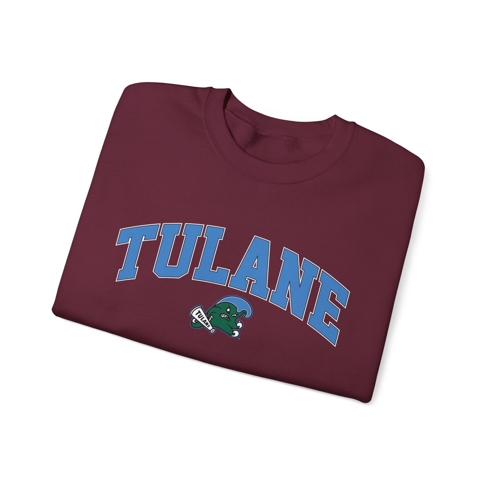 Tulane Arch Over Logo Unisex Heavy Blend™ Crewneck Sweatshirt