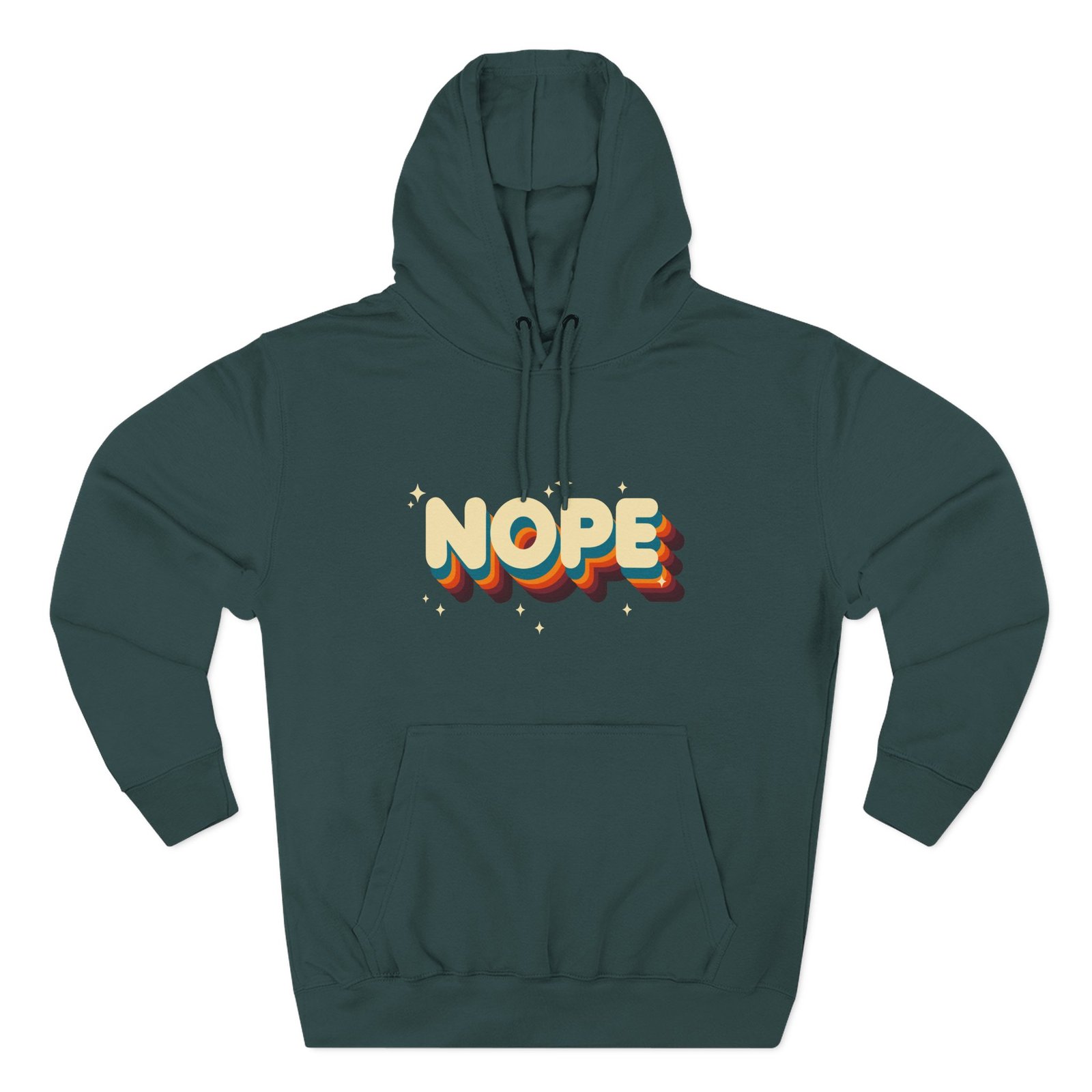 Nope Three-Panel Fleece Hoodie