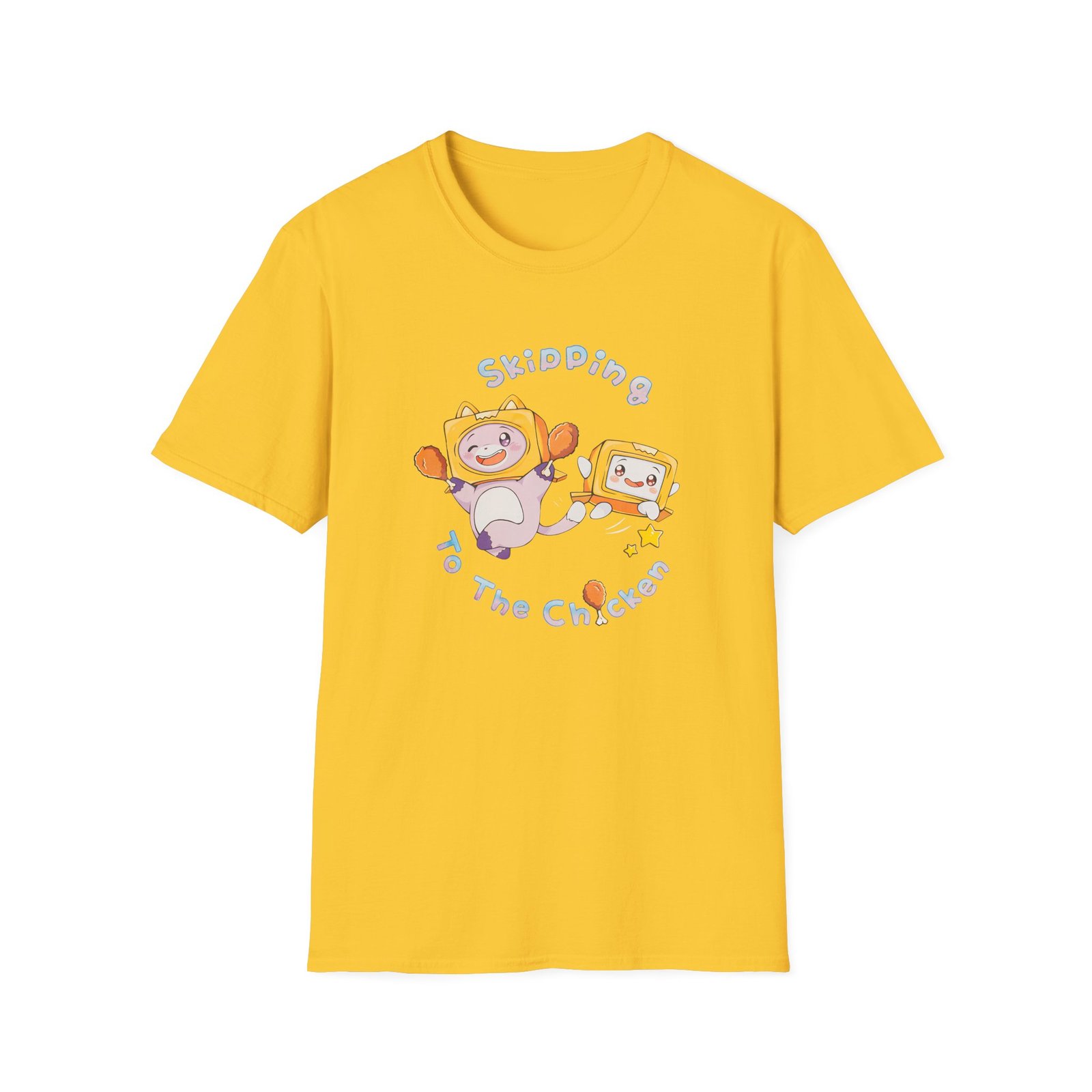 Lankybox Skipping to the Chicken Unisex Softstyle T-Shirt