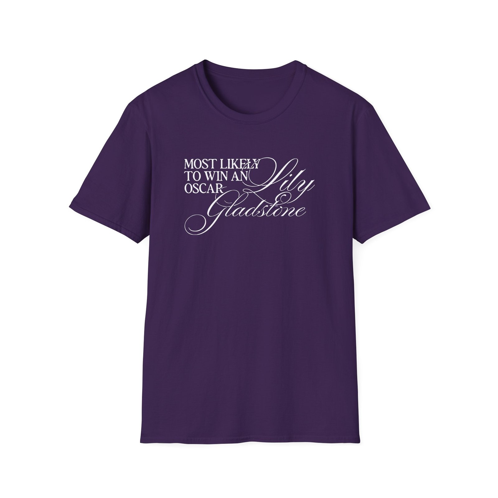 Lily Gladstone Most Likely to Win an Oscar Unisex Softstyle T-Shirt