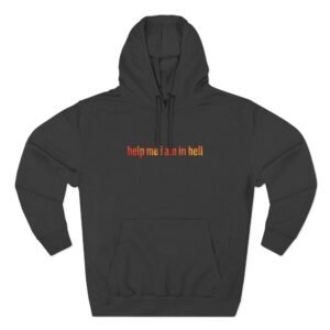 Nine Inch Nails Help Me I Am in Hell Three-Panel Fleece Hoodie