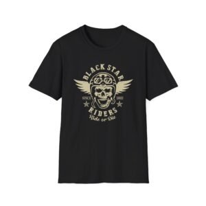 Black Star Riders Skeleton Biker Unisex Softstyle T-Shirt