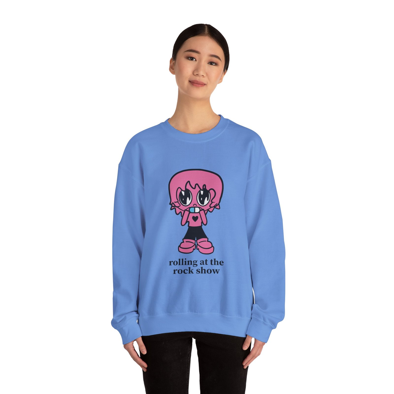 Porter Robinson Rolling at the Rock Show Unisex Heavy Blend™ Crewneck Sweatshirt