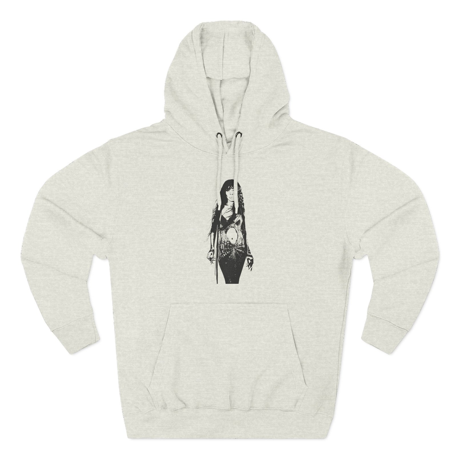 Loreen Three-Panel Fleece Hoodie