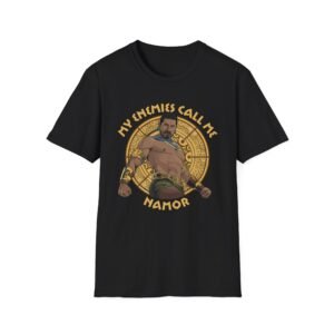Namor, Wakanda Forever Namor Enemies V1 Unisex Softstyle T-Shirt