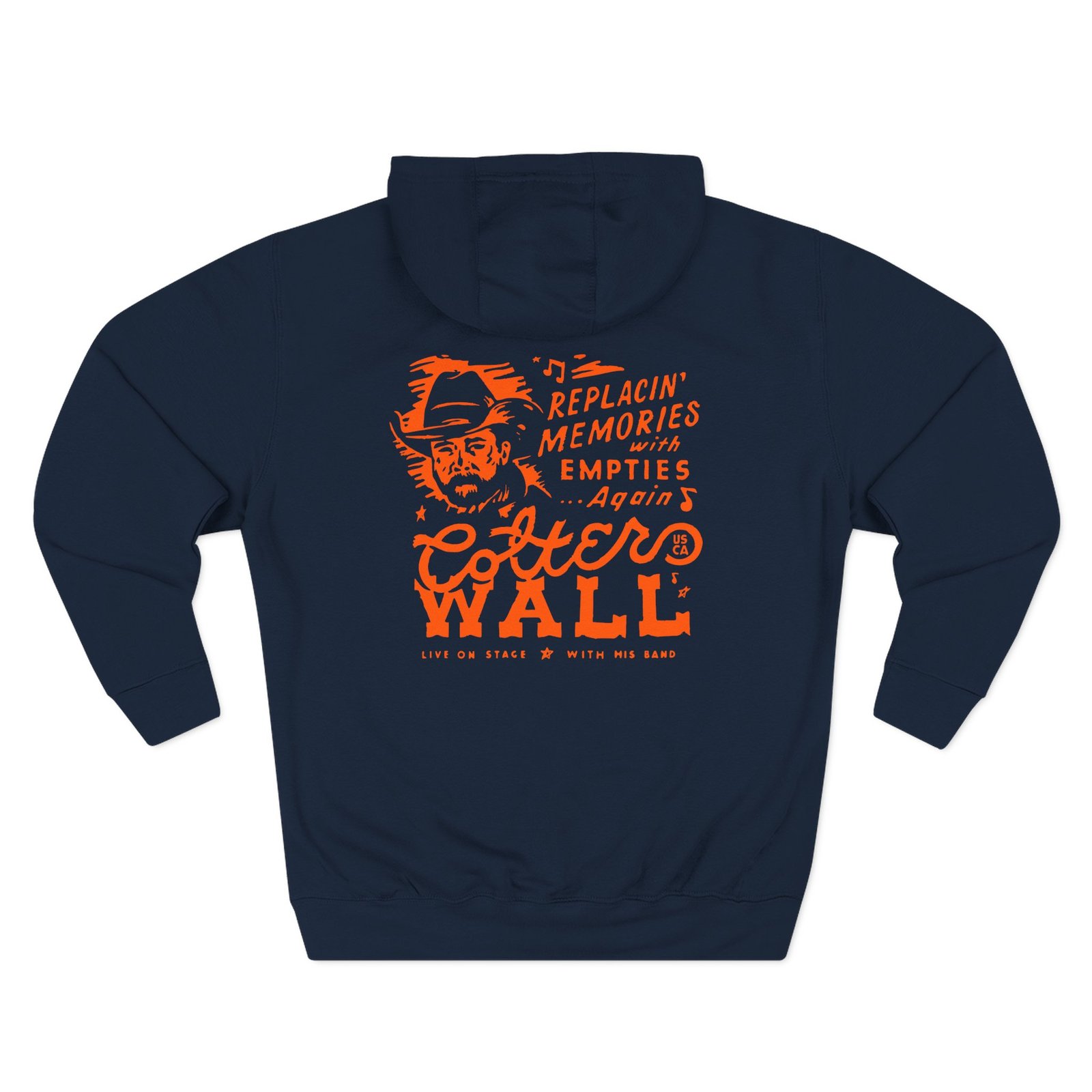 Colter Wall Memories and Empties Pocket Three-Panel Fleece Hoodie