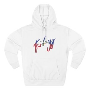 Fridayy Haitian Flag Three-Panel Fleece Hoodie